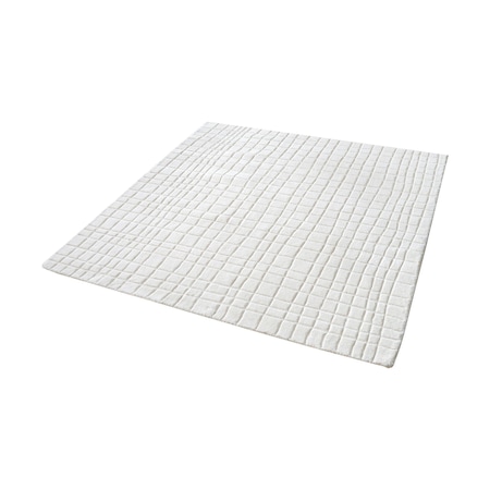 Blockhill Handwoven Wool Rug In Cream